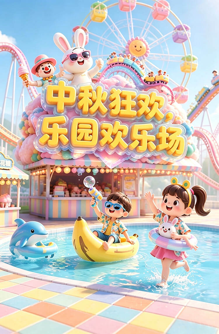 中秋欢乐场开园，拼团遛娃有优惠！